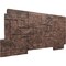 Ekena Millwork 49"W x 24 1/2"H x 1 1/4"D Castle Rock Stacked Stone, StoneWall Faux Stone Siding Panel, Canyon Brown PNU24X48CRCB - alternate 5